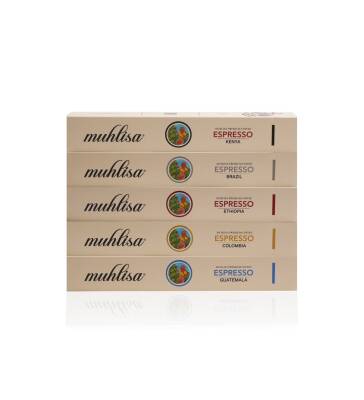  Muhlisa Espresso 5 Çeşit Kapsül Kahve Seti (50x KAPSÜL) - Muhlisa